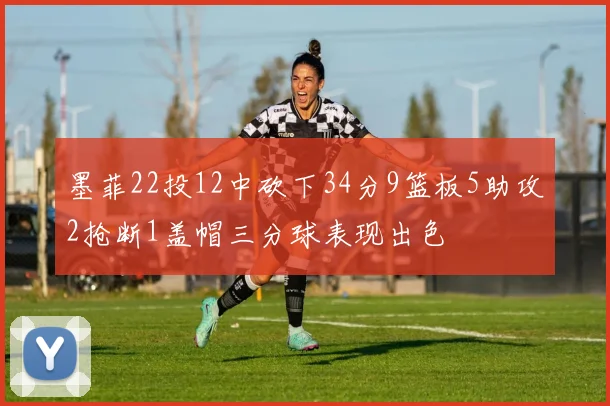 墨菲22投12中砍下34分9篮板5助攻2抢断1盖帽三分球表现出色